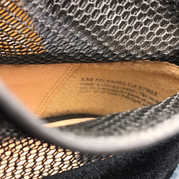 Leith netted stiletto black suede heels sz 6.5 - Picture 10 of 10